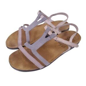 Naot Judith Nubuck Leather Multi Colored Sandals Shoes Size 7